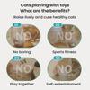 Cat Puzzle Toy Felt Indoor Hunting Play Mental Cat Toy Dispenser With Bell For Kitten Boredom Exercise Mealtime Living Room