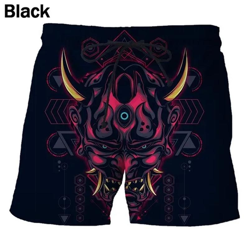 Sommer Mode 3D Druck Shorts Herren Lustige Persönlichkeit Hip-Hop Stil Strandhosen Shorts Herrenkleidung Badehosen Kurz