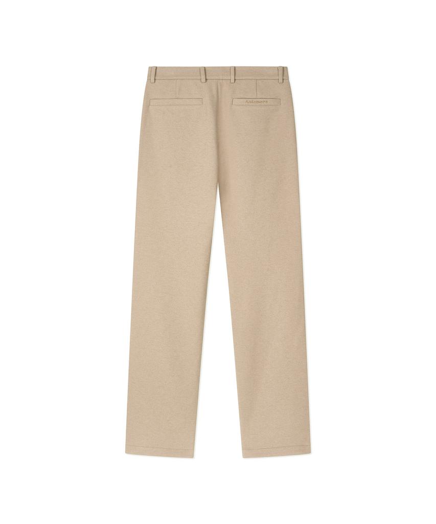 Antomas Wool-Like Twill Double-Weave Brushed Pants Men'S - Beige
