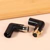 1Pc Audio Adapter Plug Adjustable Male To Female Right Angle Xlr Connector Metal Adapter 3Pin Black (Xlr 90 Degree Adapter)