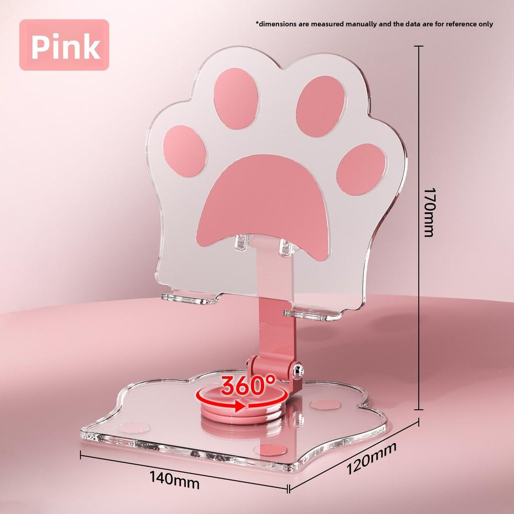 Cartoon Cat Paw Foldable Phone Stand For Desk Use In Dorms And Offices