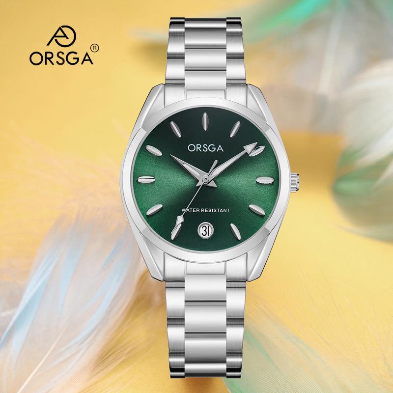 Luxury Women's Watch 34mm Fashionable Stainless Steel Rhinestone Pink Minimalist Girl Clock Outdoor Travel Women Wrist Watches