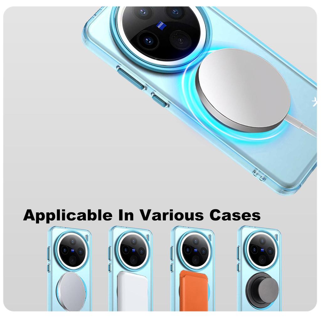 IMAK For Vivo X200 5G Magnetic Case Candy Color Anti Drop TPU + PET Back Cover
