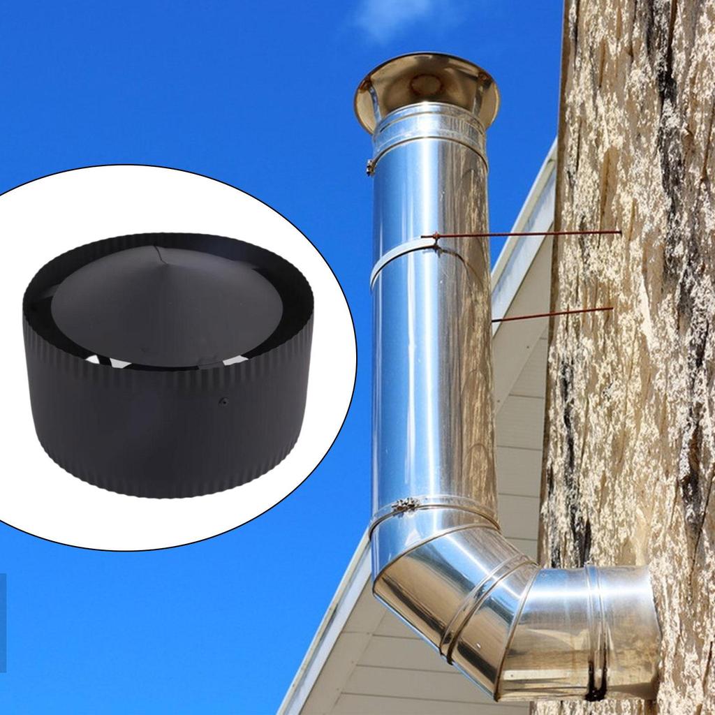 Kryt komína Snadno instalovatelný Ochranný Větruodolný Dešťoodolný Ochrana proti sněhu a prachu Střecha