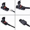 2Pack 10A 250V IEC320 C13 Female Power Plugs Adapters With Grounding Pin And Quick Connectings