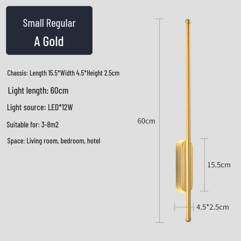 Creative Minimalist LED Wall Light for Hallway, Bedroom, Living Room, Study, and Staircase