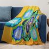 Boho Mandala Fleece Blanket Psychedelic Geometric Print Throw Blanket Festival Blanket Bedspread Home Decor