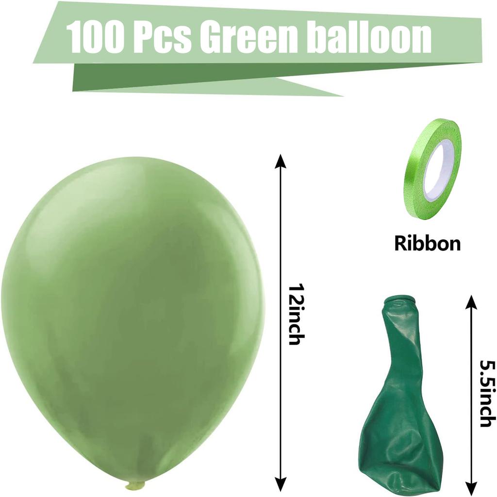 100PCS multi-color latex balloon set suitable for birthday parties, weddings, Valentine's Day party decoration