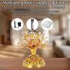 OUKENS Buddhist Lamp, 110-240V US Plug Buddha Lotus Light LED Lotus Lamp 7 Colorful Golden Buddha Night Light Buddhism Faith Supplies
