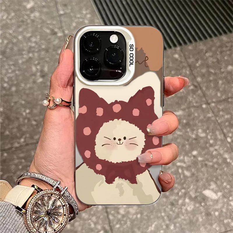 Headset Cat for Apple 17/16 Pro Cute 15/14 Fun IPho Ne11 Phone Case