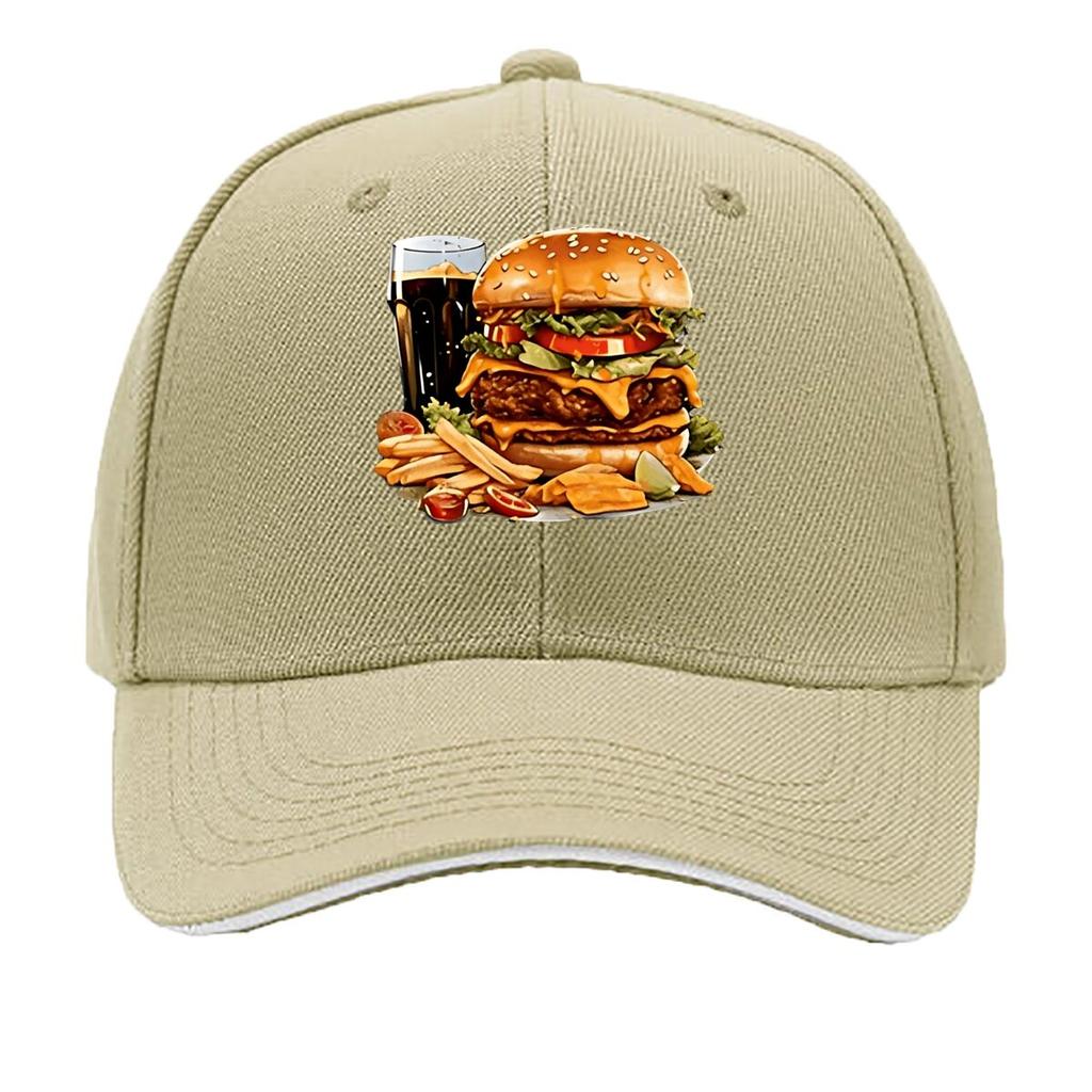 Adjustable Hat with Curved Brim  Outdoor Camping  Cap Wide Visor Fit for Driving Casual Wear ( Sandwich Baseball Cap