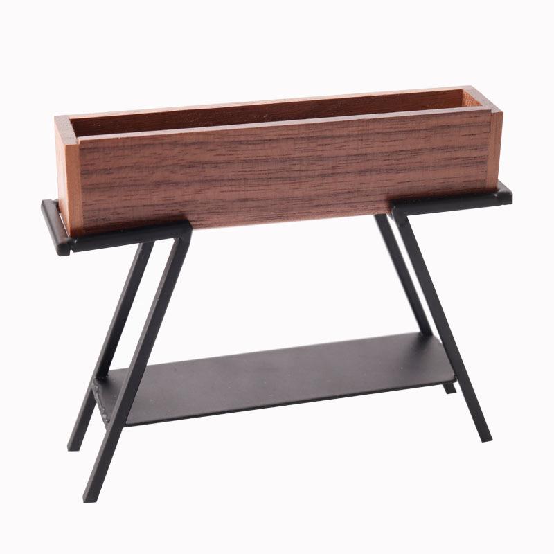 

1:Мініатюрний ляльковий будиночок в масштабі 1:12, кована залізна стійка для виставки та підставка для квітів