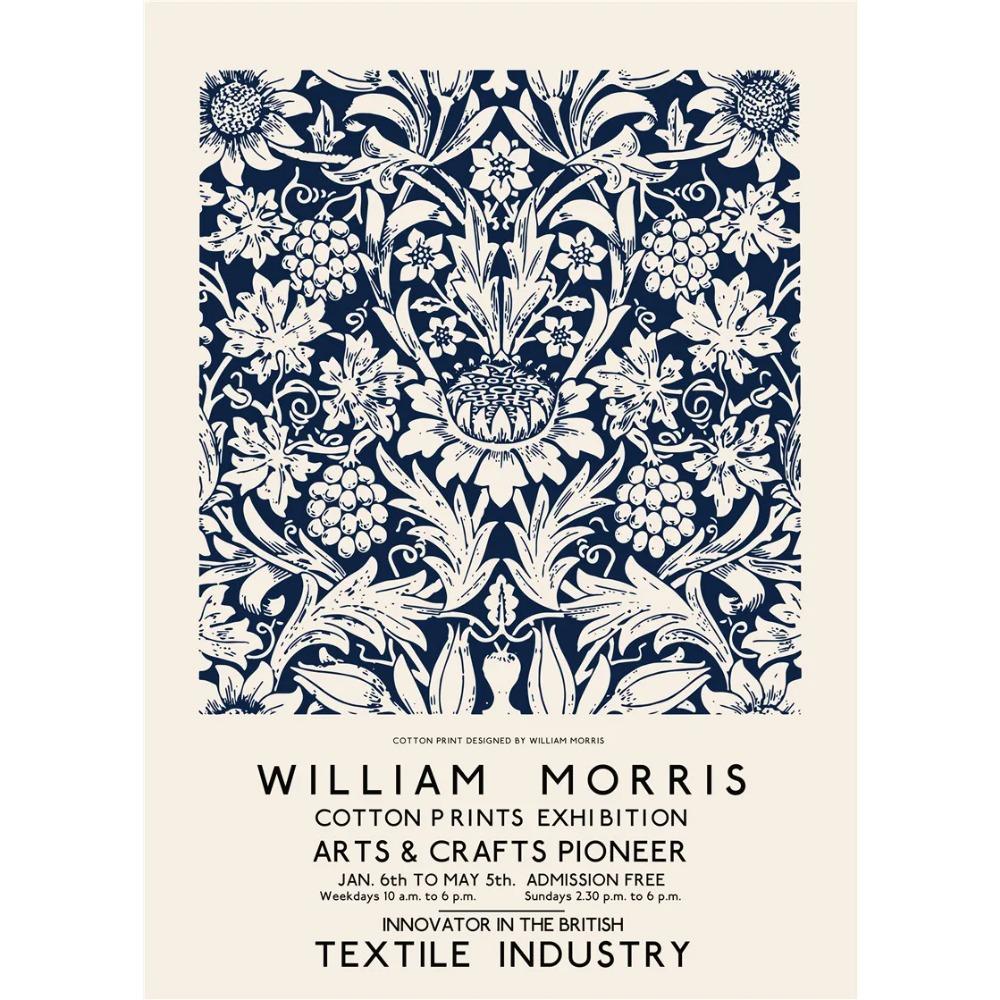 William Morris Leaf Flower Plant Wall Art Canvas Painting Gallery Nordic Posters And Prints Pictures For Home Living Room Decor