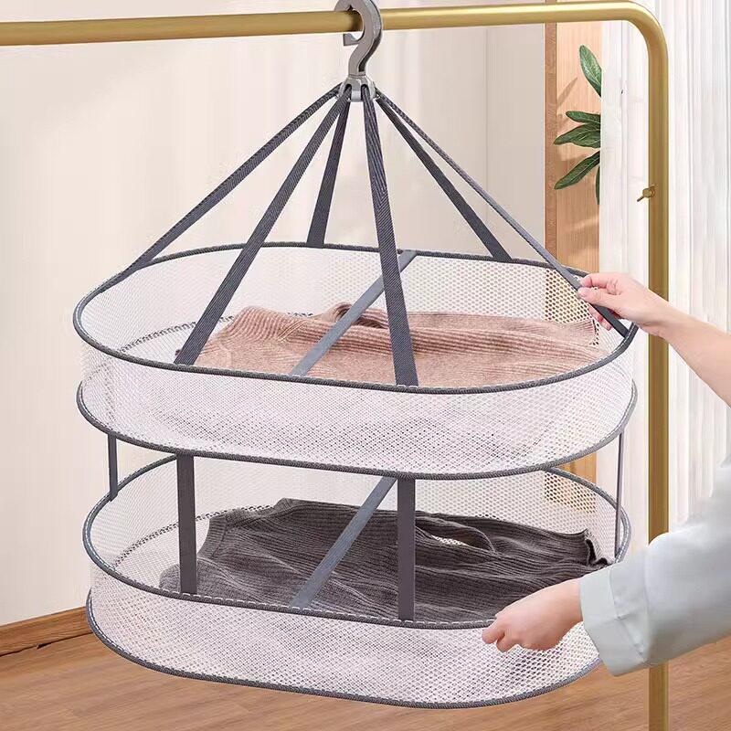 Multifunctional Drying Rack: Sock, Sweater & Underwear Flat Lay Net.