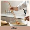 Bacchette Giapponesi Extra Lunghe in Legno di Faggio Lucidato per Cibo Fritto e Noodles Antiscivolo Strumenti da Cucina