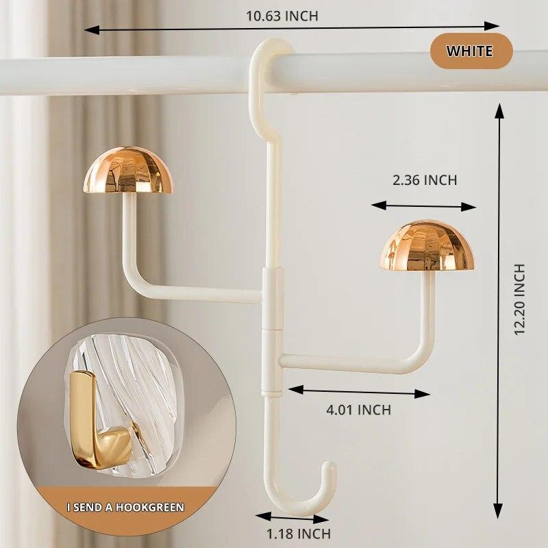 1 porte-chapeau multifonctionnel avec crochet, porte-chapeau créatif à suspendre, support de rangement pour finition de chapeau, pour crochet, écharpe, sac
