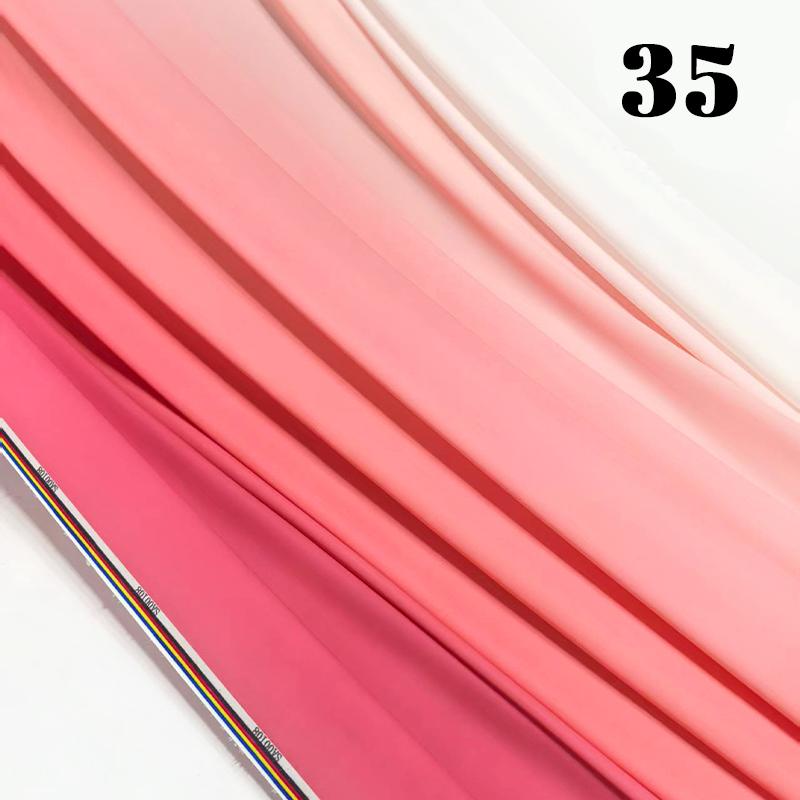 100x150cm Gradient Rainbow Fabric Ancient Style Sewing Hanfu Dress Stage DIY Costume Hanfu Silky Dress Stage Garment