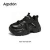 Augusden Women's 2025 Thick-Soled Lightweight Height-Increasing Sneakers