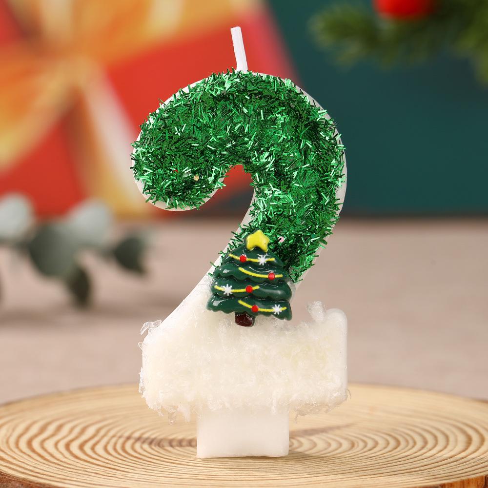 Handmade Christmas Tree Number Candles: Festive DIY Ornaments