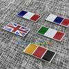 Car Aluminum Sticker Modified UK Germany Italy France Russia Color Scratch Decorative Sticker Random Sticker Tail Sticker
