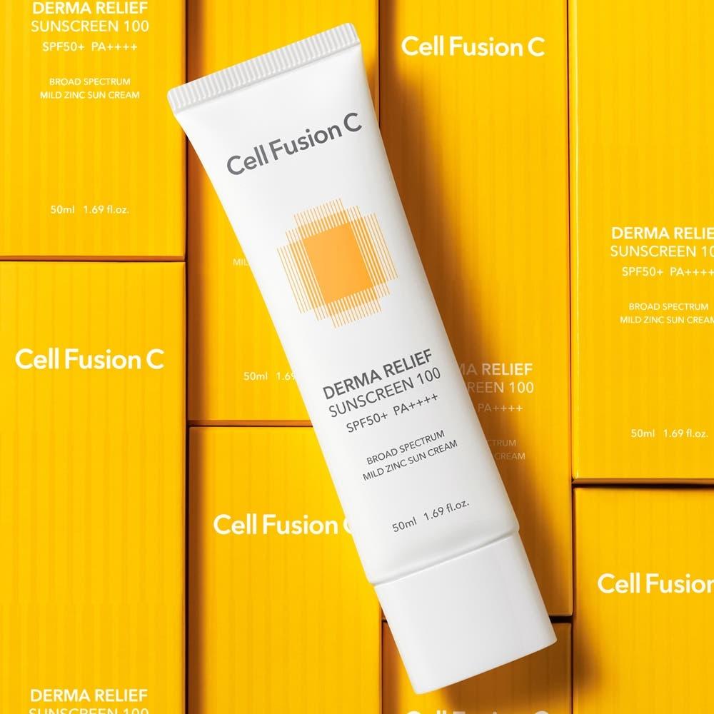 Cell Fusion C Derma Relief Sunscreen SPF50+ PA++++ Mild Hydrating 50ml