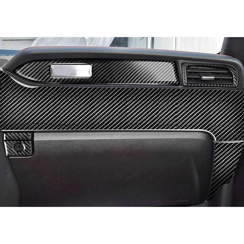 30PCS Carbon Fiber Full Set Interior Decoration Trim Kit For Ford Mustang 2015+