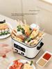 220V Multi Cookers - Electric Hot Pot with Lift and Separation Design for hot pot Kanto Cooking For  Steaming, Frying, Grilled