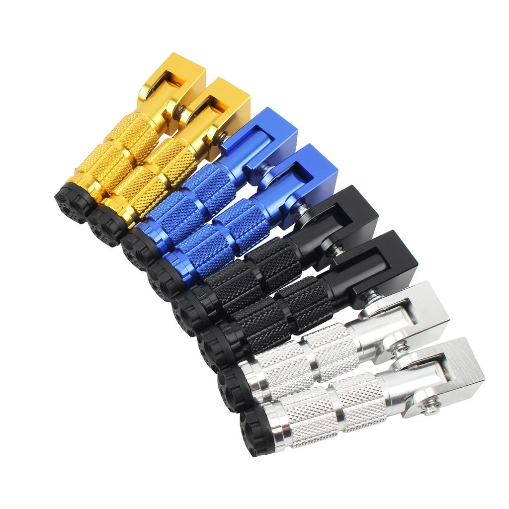 Universal 8mm Motorcycle Foldable Foot Pegs M3 Monkey Aluminium Alloy Foot Rest Pedal Motorbike Modified Parts Enduro