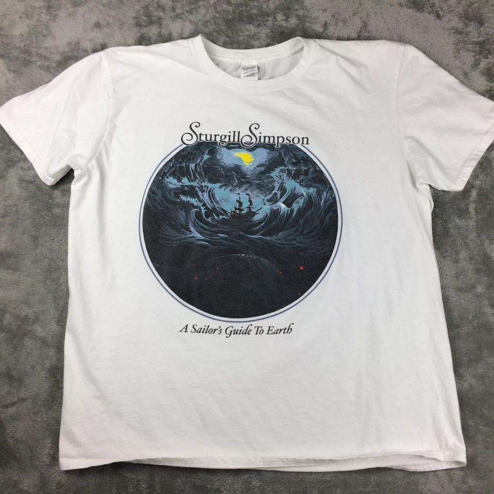 Sturgill Simpson T Shirt Sailors Guide to Earth Unisex S-234XL White Shirt E1084 Unisex T-Shirt XL