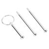 Multi Tiers Cake Tray Stand Handle Fruit Plate Hardware Fitting Holder(3-tiers Round Silver)