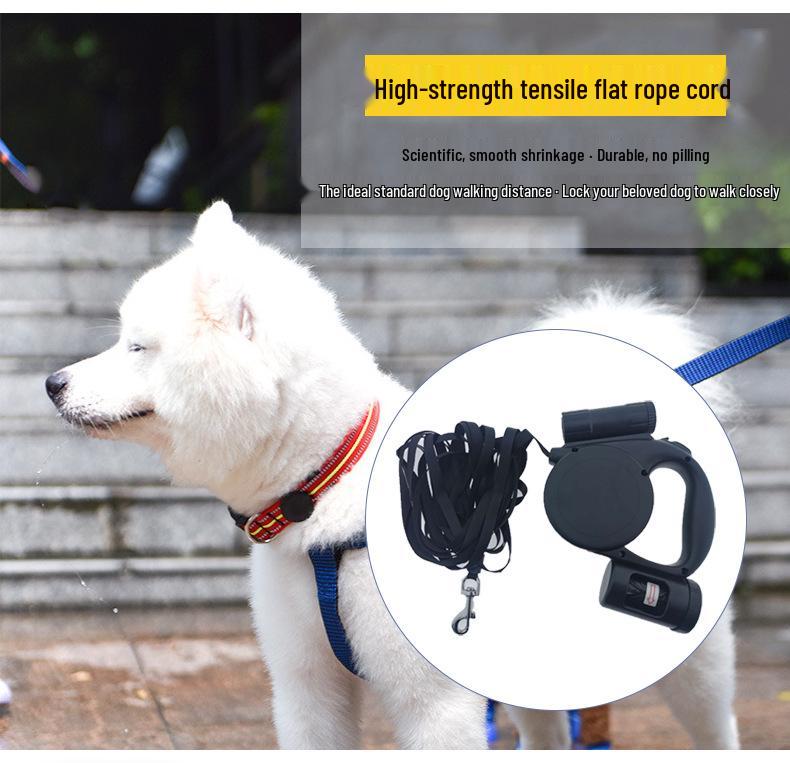 5m Retractable Multifunctional Dog Leash - Portable & Automatic