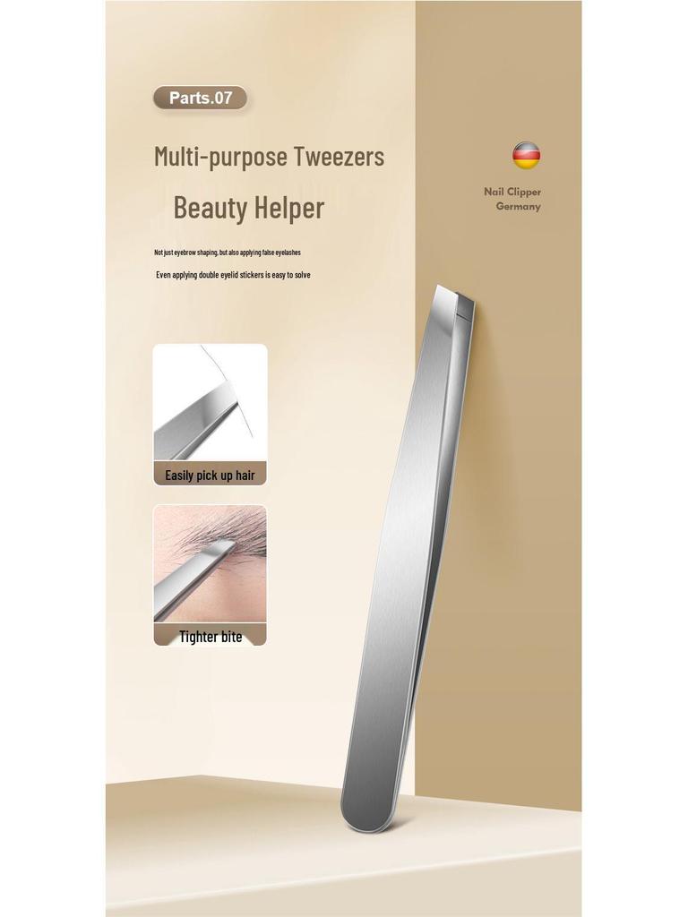 Premium Stainless Steel Manicure & Pedicure Tool Set with Tweezers and Nail Clippers