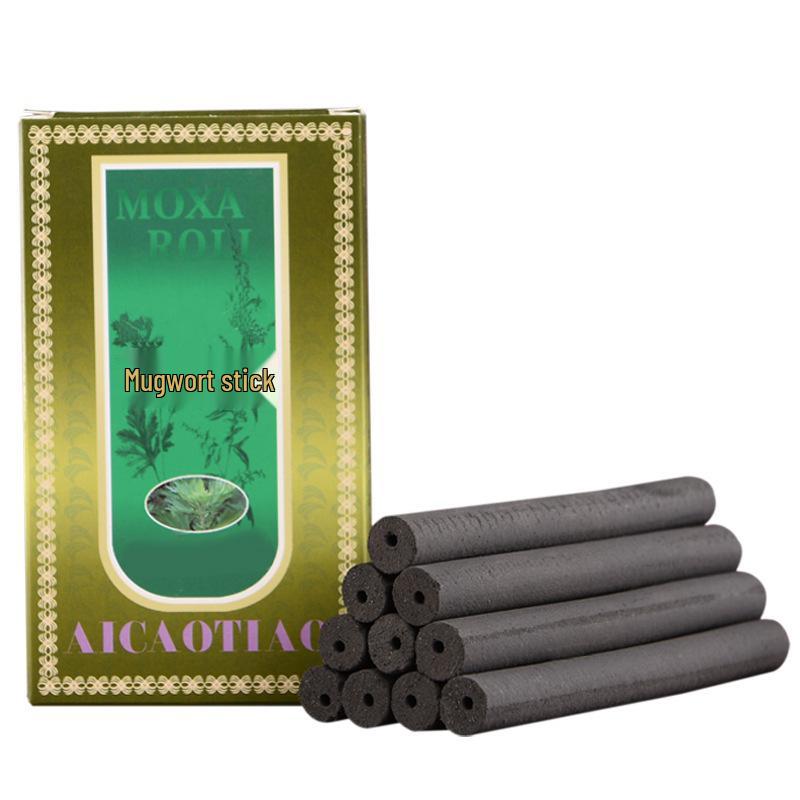 Smokeless Mugwort Sticks for Moxibustion - 1.2c Ai Charcoal Black Carbonized Sticks, Salon Use