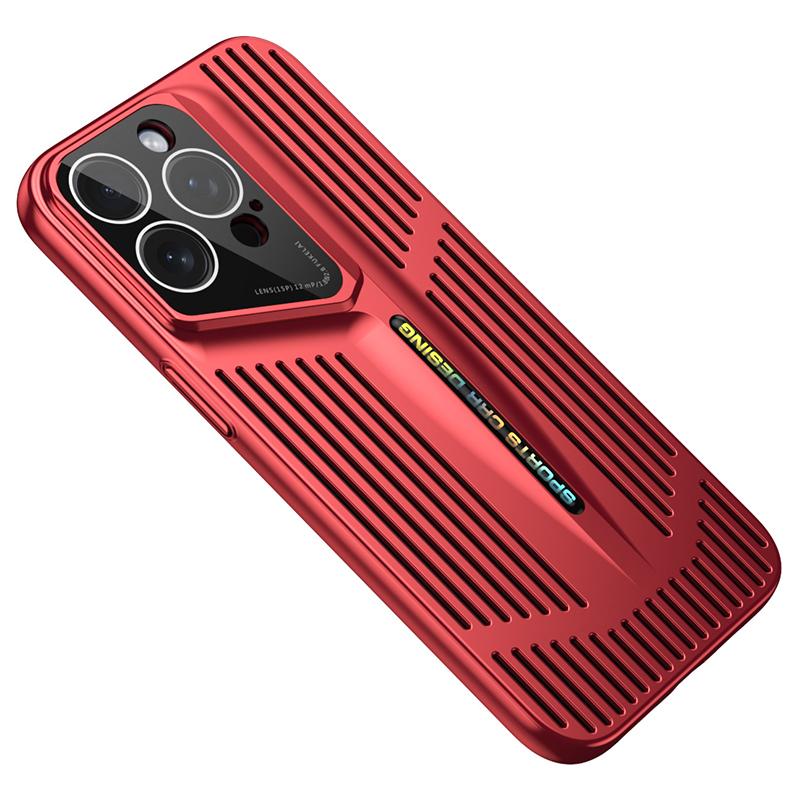 For iPhone 16 Pro Max Case Cooling Hollow Shockproof Hard PC Phone Cover