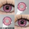1 Pair Purple Lenses for Eyes Color Contacts Lens Anime Pink Lenses Blue Pupils for Eyes Y2K Lenses for Natur… More