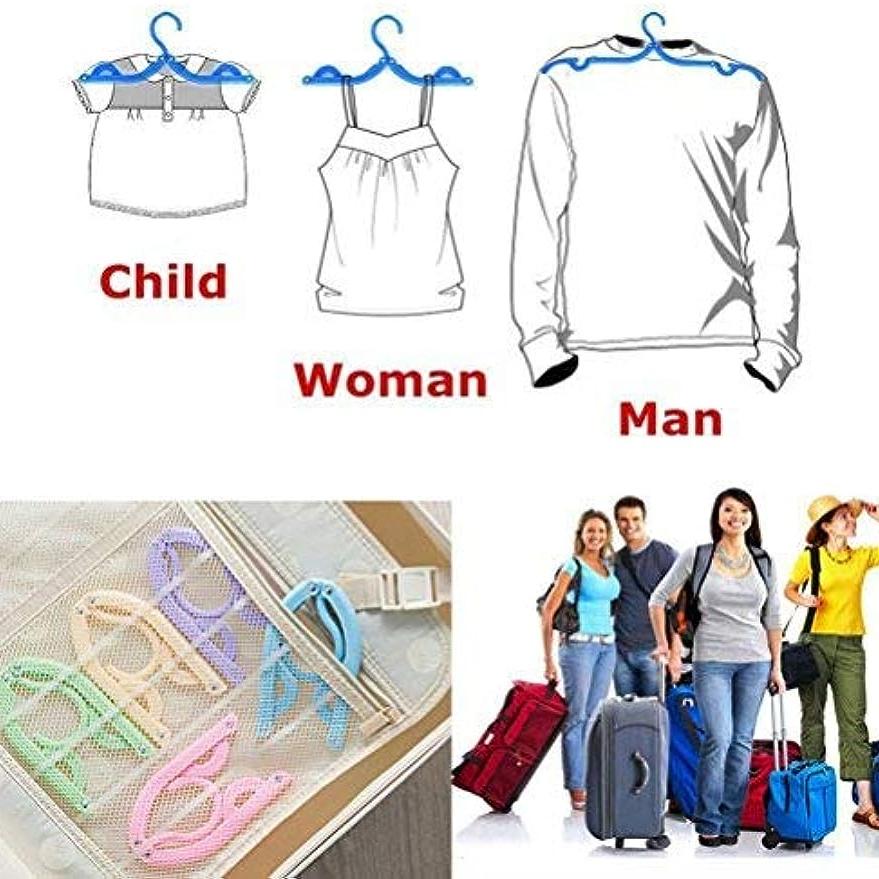 Plastic Travel Hangers - Portable Folding Clothes Hangers Travel Accessories Foldable Clothes Drying Rack for Travel
