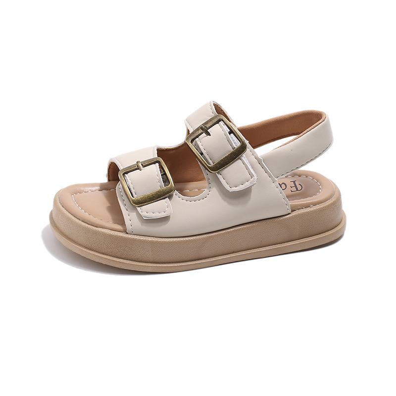 New Summer Children s Shoes Boys  Soft Sole Sandals Girls  Breathable Sandals Sports Shoes Fashionable Baby Shoes 26Inner Length16.1cm бежевый