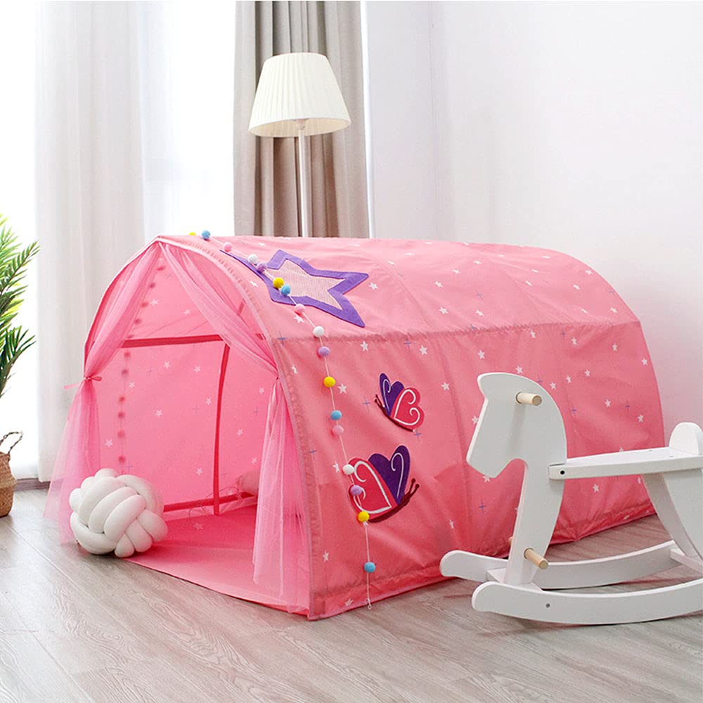 QIRUN Indoor Bed Sleeping Kids Play Tent with Mosquito Privacy Indoor Toy Game Sleeping Kids Storage Bag Included Kids' Tent, Tent, Playhouse, Net,