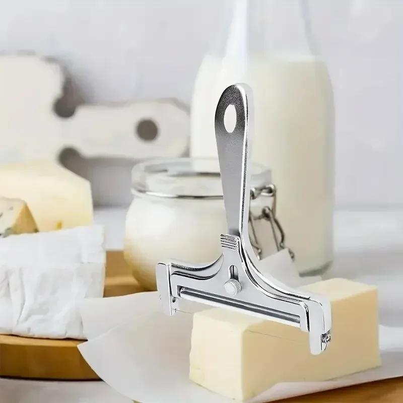 Kitchen Cream Cheese Wire Cheddar Gruyere Raclette Home Items Adjustable Grater Accessories Slicer Thickness Steel Stainless Bar