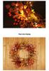 Harvest Festival Maple Leaf & Berry Wreath - Thanksgiving/Halloween Decor
