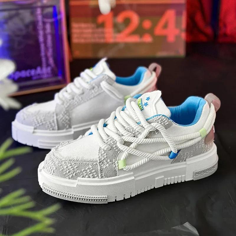 2026 New Luxury Men s Shoes Fashion Leisure Trendy Skateboarding Shoes Spring and Autumn Breathable and Comfortable Sports Shoes 39