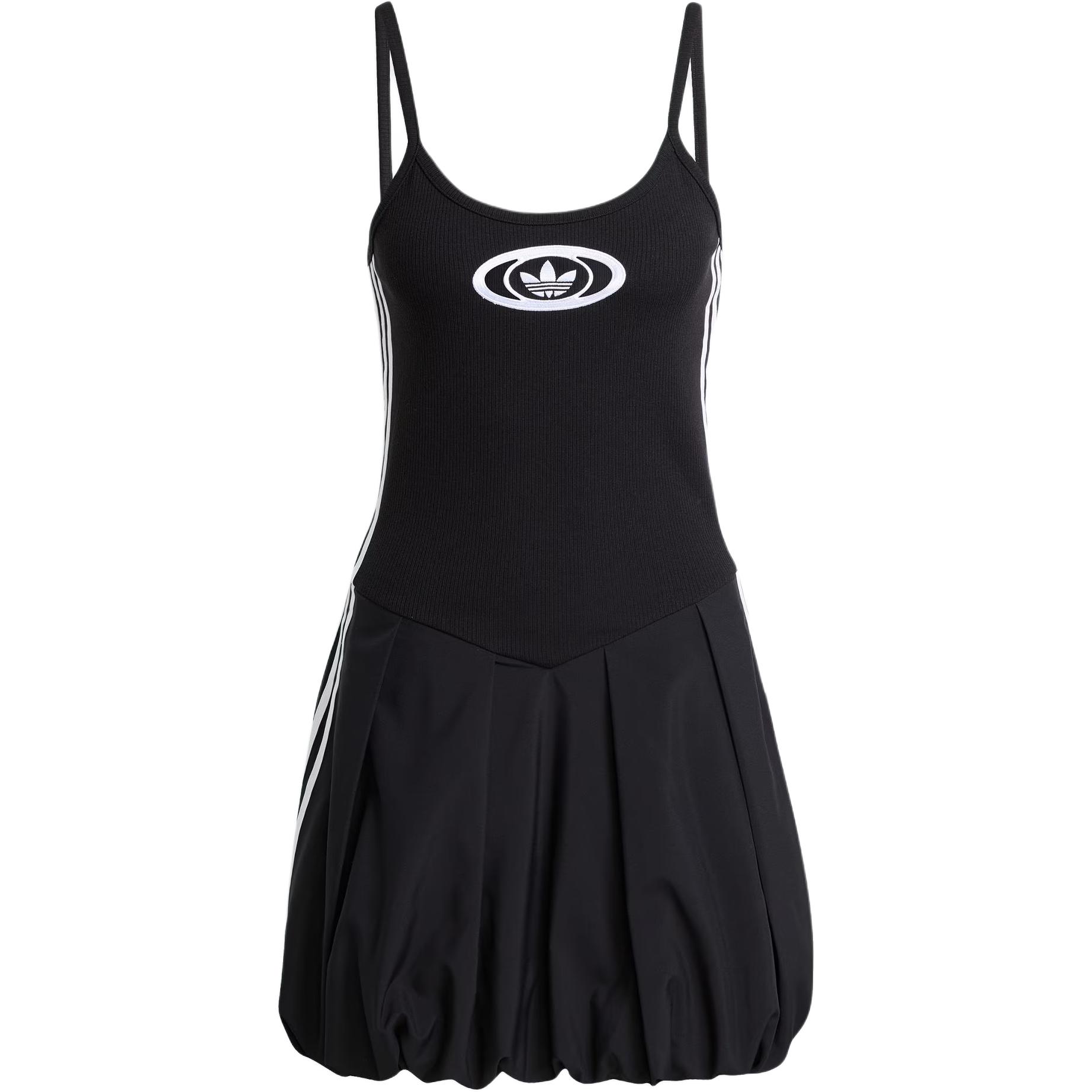 

Adidas Originals Ss25 Campus 2000 Balloon Dress Logo Stripe Casual Sports Cami Dress Women Dresses KC8798 M