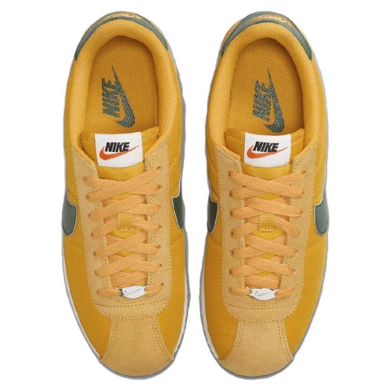 Nike Cortez Textile Yellow Ochre Gorge Green Women's Sneakers DZ2795-702