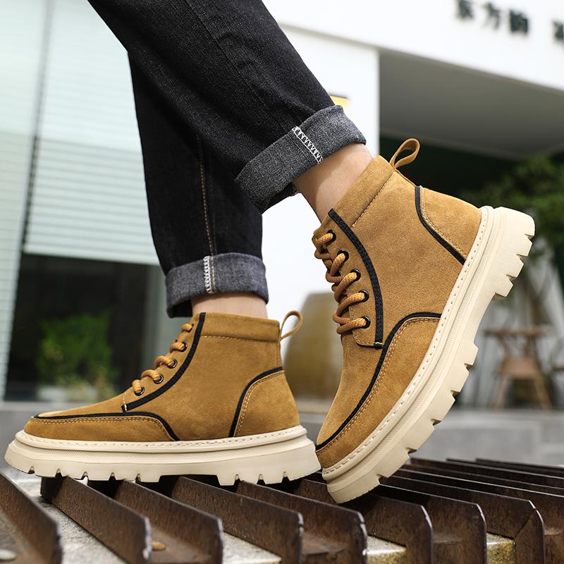 Men's Ankle Boots Short Boots Retro Tooling Boots Casual Shoes