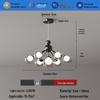 Snow Mountain Restaurant Chandelier - Italian Minimalist Designer Light for Luxury Dining & Bars (2025 Model)