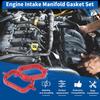Intake Inlet Manifold Gaskets Seals for BMW X5 2009-2013 3.0L for BMW 335D 2009-2011 3.0L Engine Intake Manifold Gasket Replaces