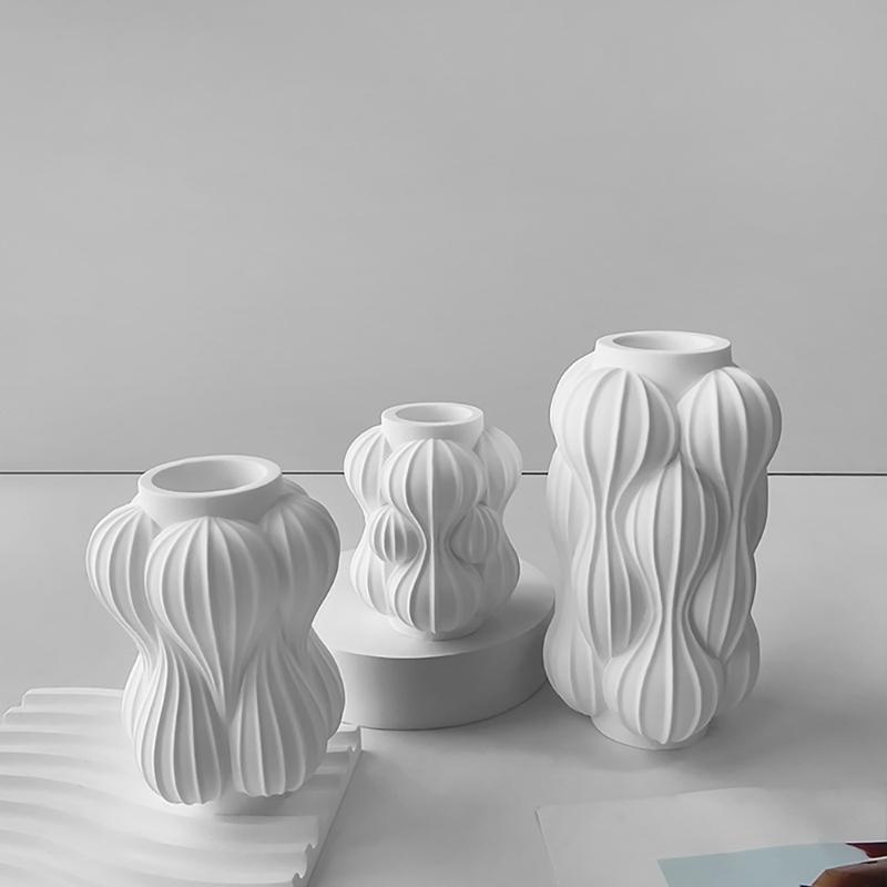 Geometric Vase Silicone Mould Epoxy Resin Casting Mold DIY Flower Pots Planter Jewelry Molds Flower Arrangement Decors