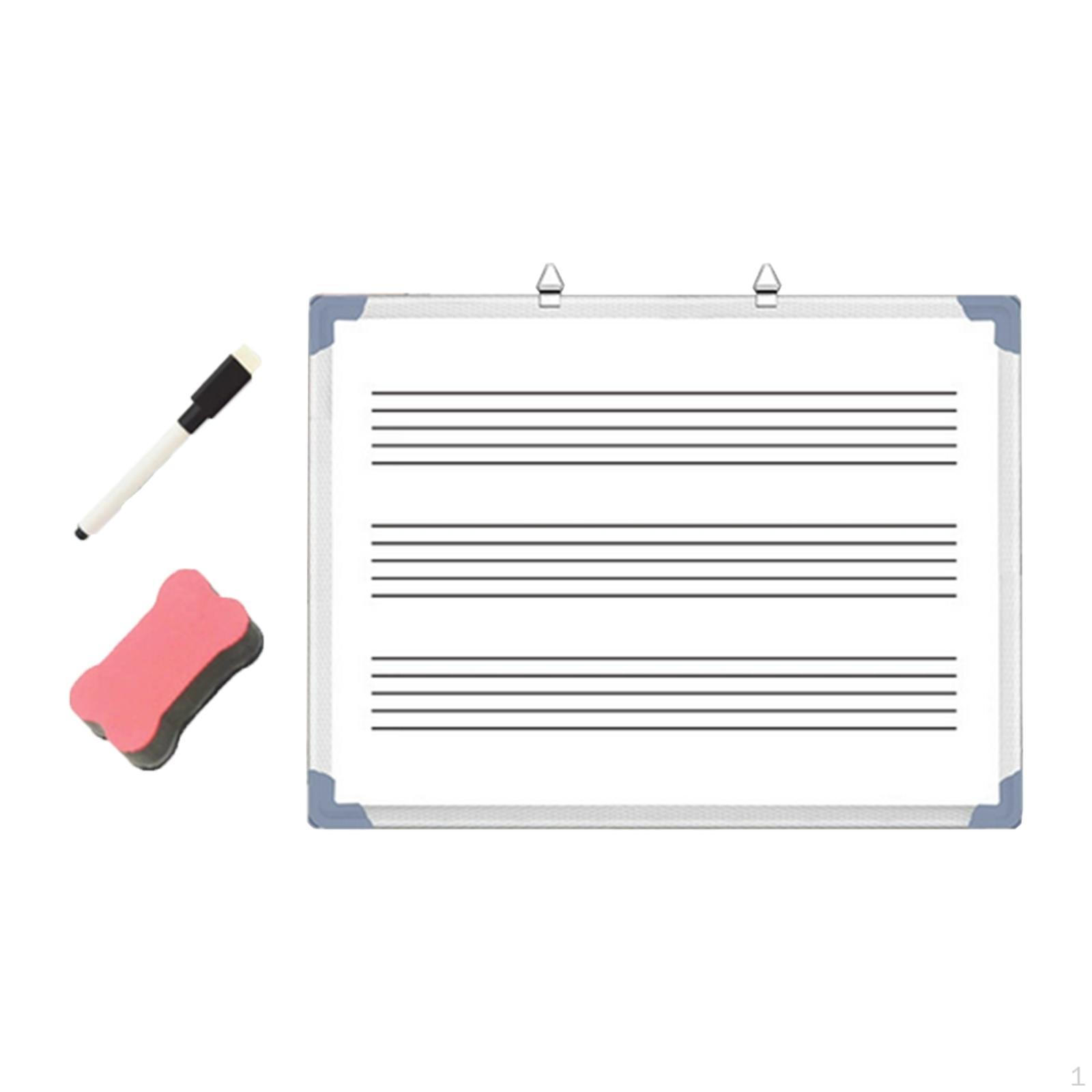 Music Whiteboard Dry Erase Board Teaching Assistant Equipment Notepad Musical Notes