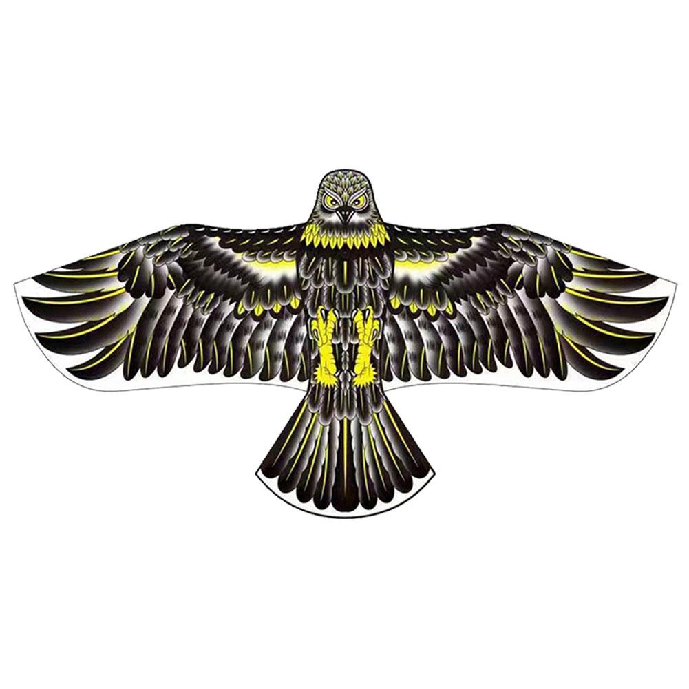 Flat Eagle Kites With 20 Meter Line Outdoor Toys Eagle Chinese Kite Games Bird Sports Kite Flying Outdoor Toys Style Kite B4U8