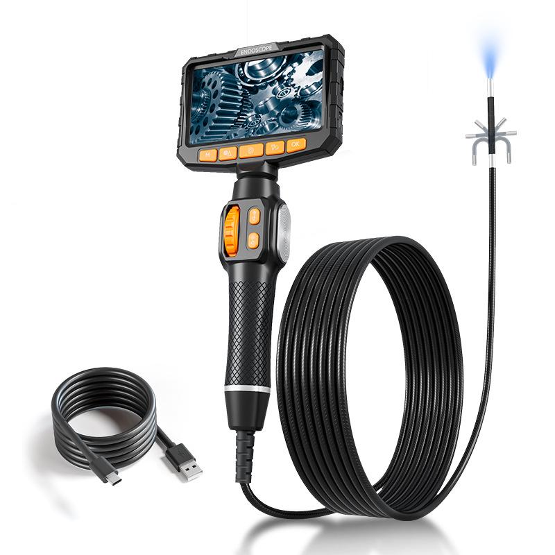 360° Steering Endoscope for Duct and Engine Inspection with HD Screen